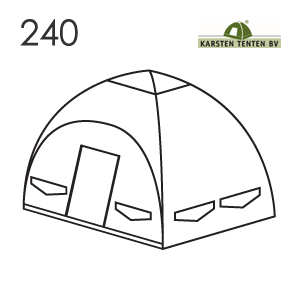 카스텐 240 - 네덜란드 에어빔 캔버스 텐트